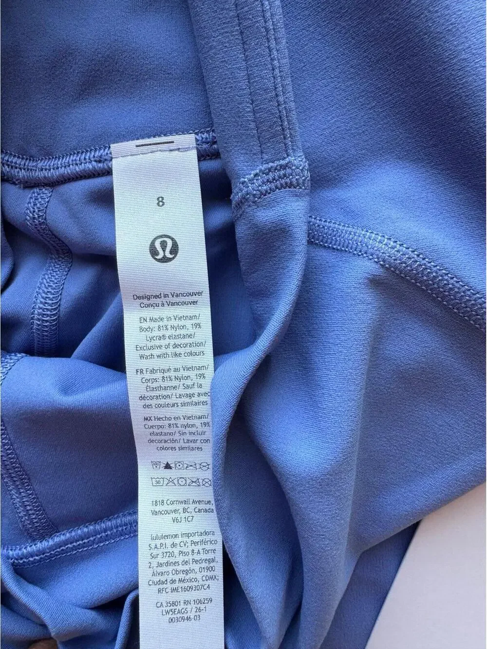 Lululemon Align With Pockets High Rise 28” Prep Blue Size 8 NWT